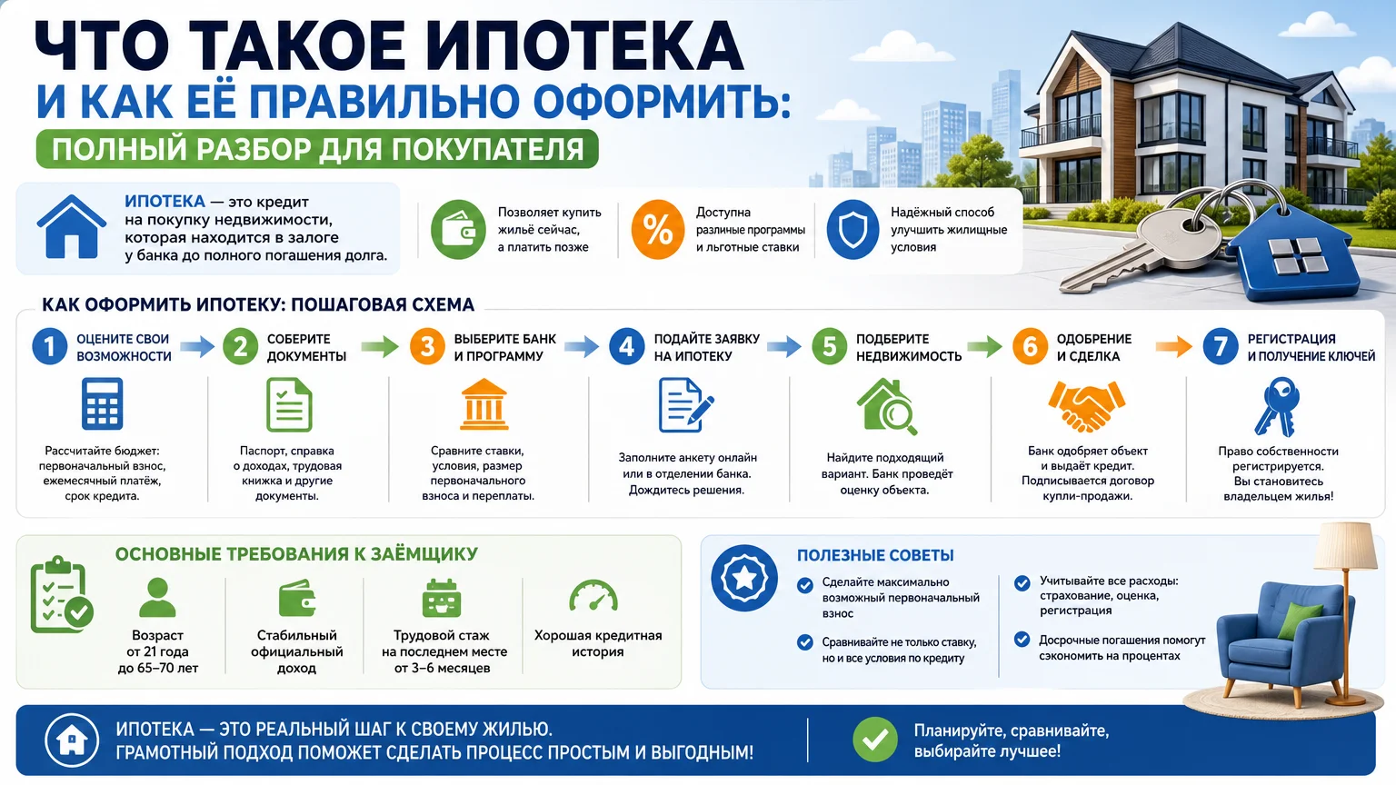 Что такое ипотека и как её правильно оформить: полный разбор для покупателя