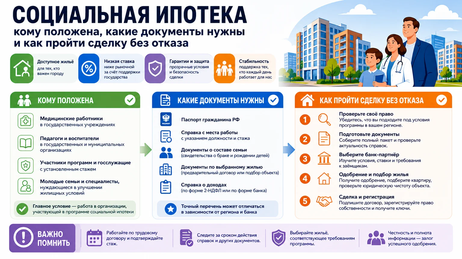 Социальная ипотека: кому положена, какие документы нужны и как пройти сделку без отказа