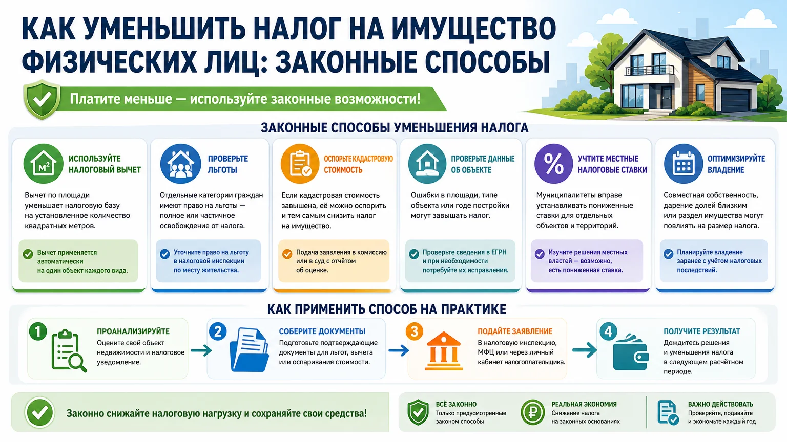 Как уменьшить налог на имущество физических лиц: законные способы