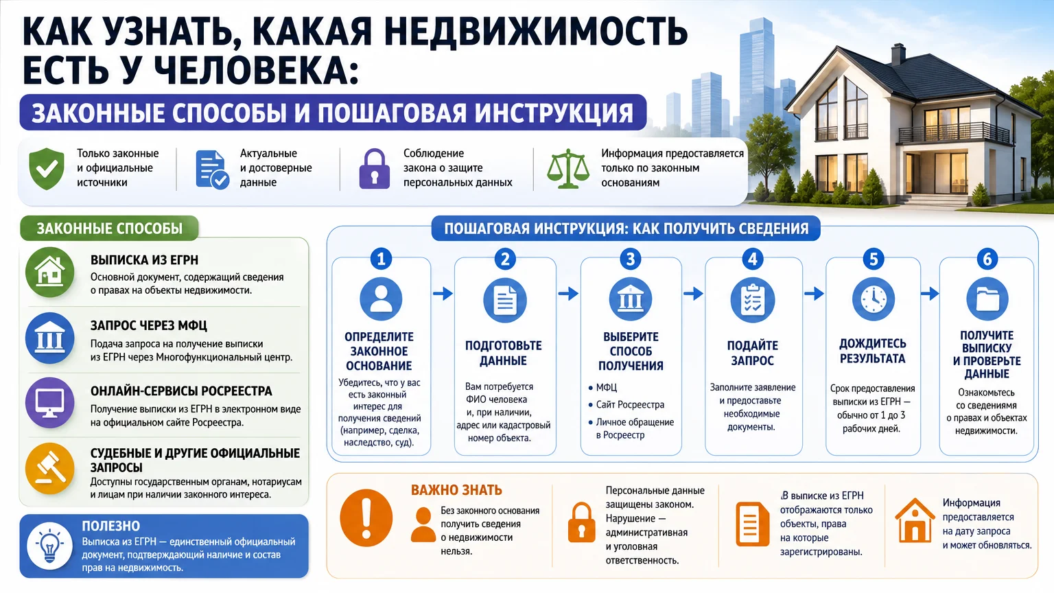 Как узнать, какая недвижимость есть у человека: законные способы и пошаговая инструкция