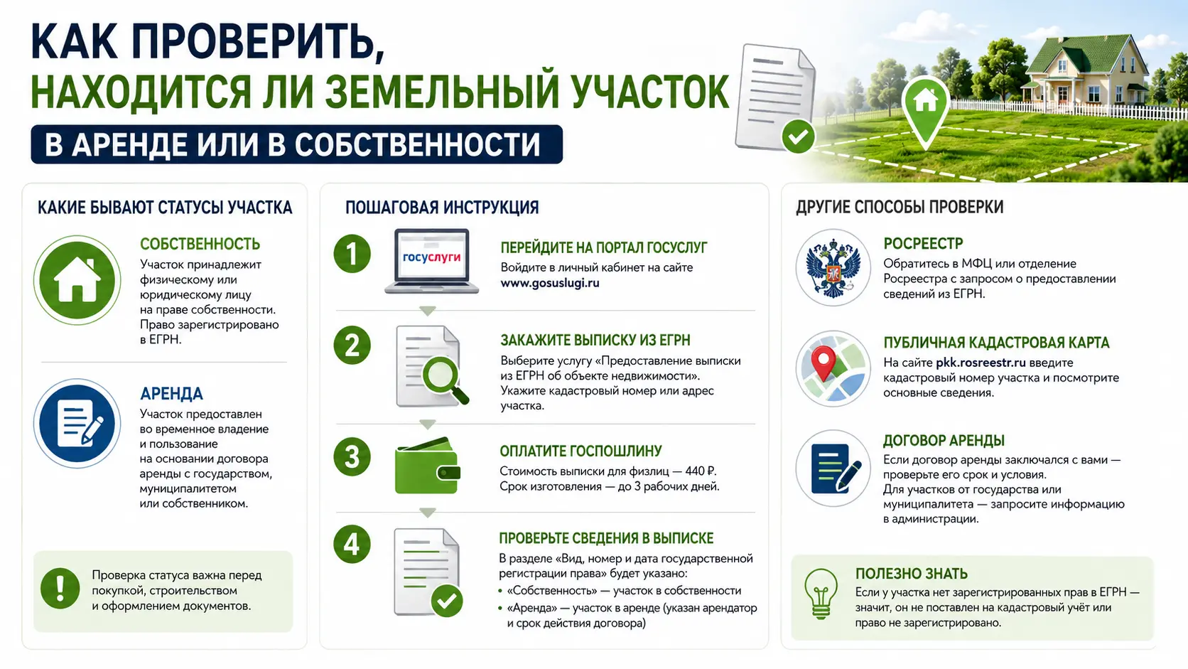 Как проверить, находится ли земельный участок в аренде или в собственности: пошаговая инструкция