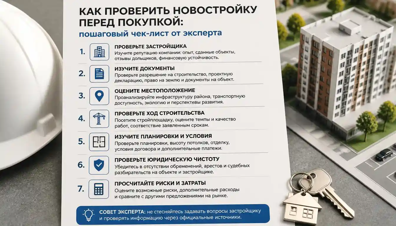 Как проверить новостройку перед покупкой: пошаговый чек-лист от эксперта на 2026 год