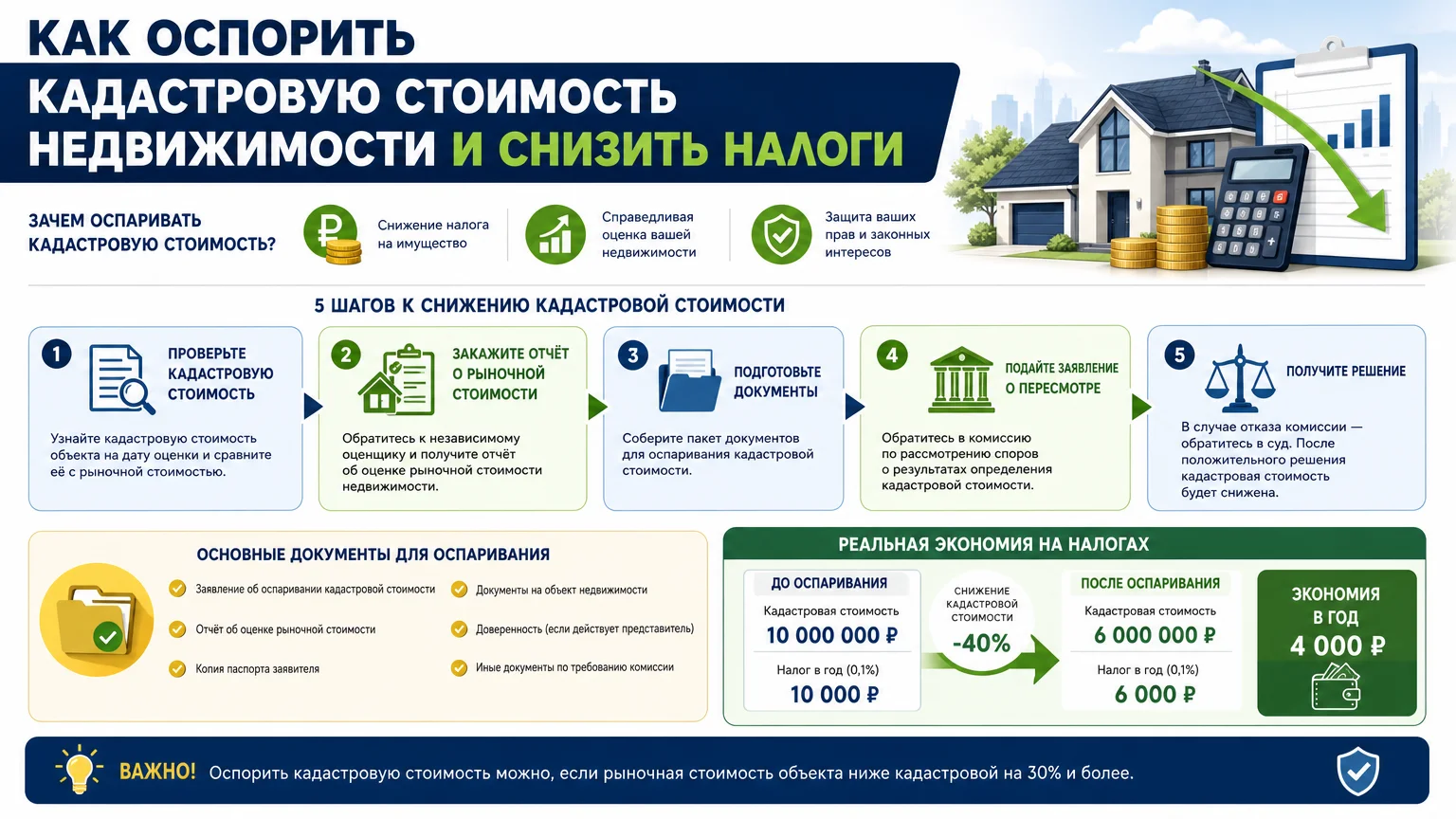 Как оспорить кадастровую стоимость недвижимости и снизить налоги