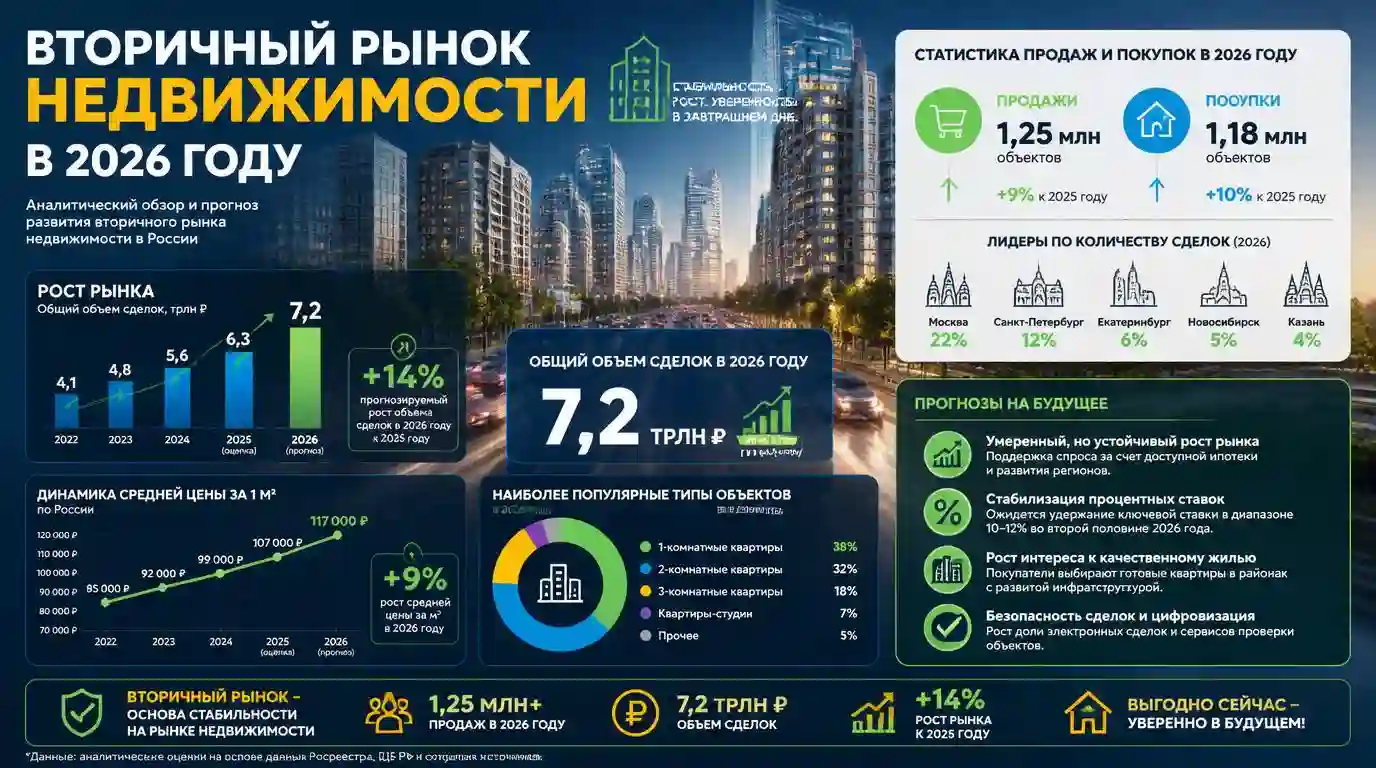 Вторичный рынок недвижимости в 2026 году: полный разбор для покупателя и продавца