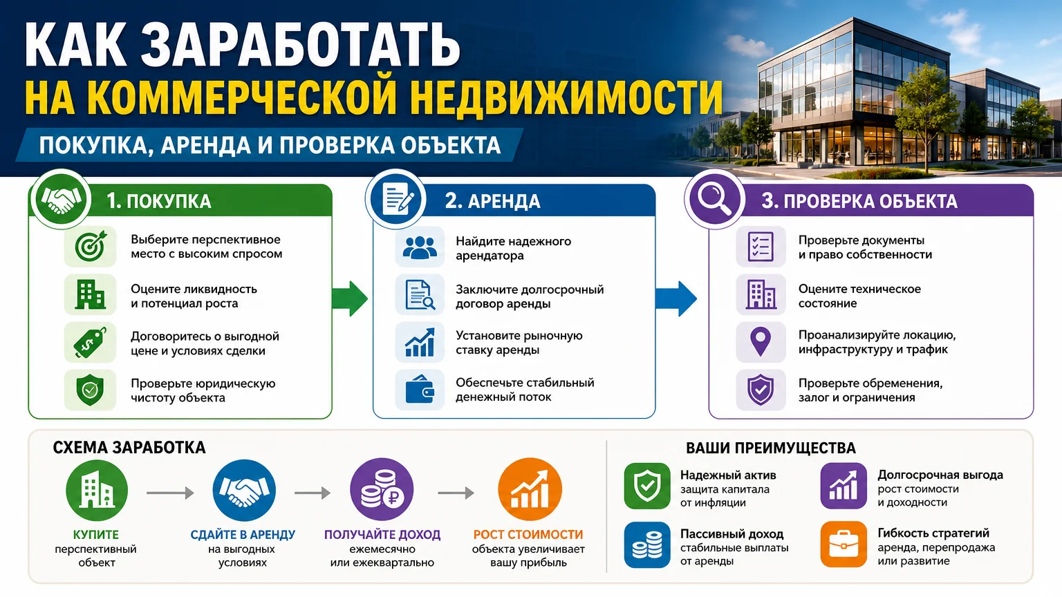 Как заработать на коммерческой недвижимости: покупка, аренда и проверка объекта